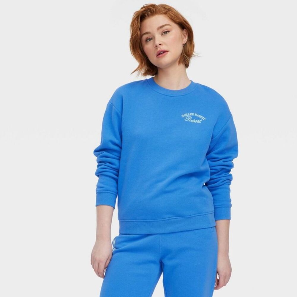 Roller Rabbit Blue Crewneck Sweatshirt
